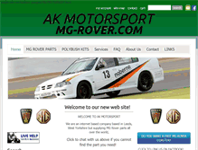 Tablet Screenshot of mg-rover.com